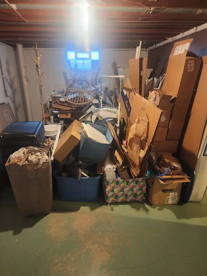 Roll-off dumpster container at job site for Roll Off Dumpster Rental in Grant